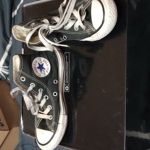 Black Converse high top sneakers, little boys size 12